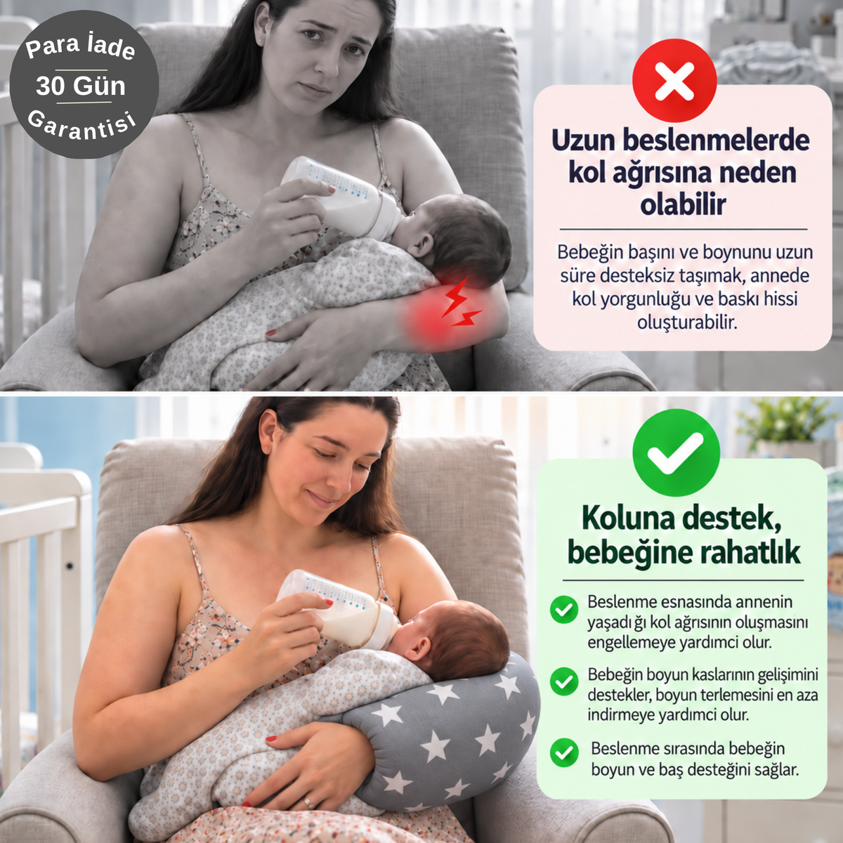 Bebiva™ Bebek emzirme yastığı