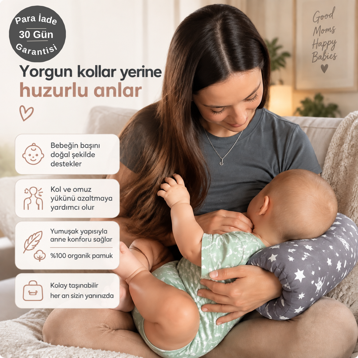 Bebiva™ Bebek emzirme yastığı