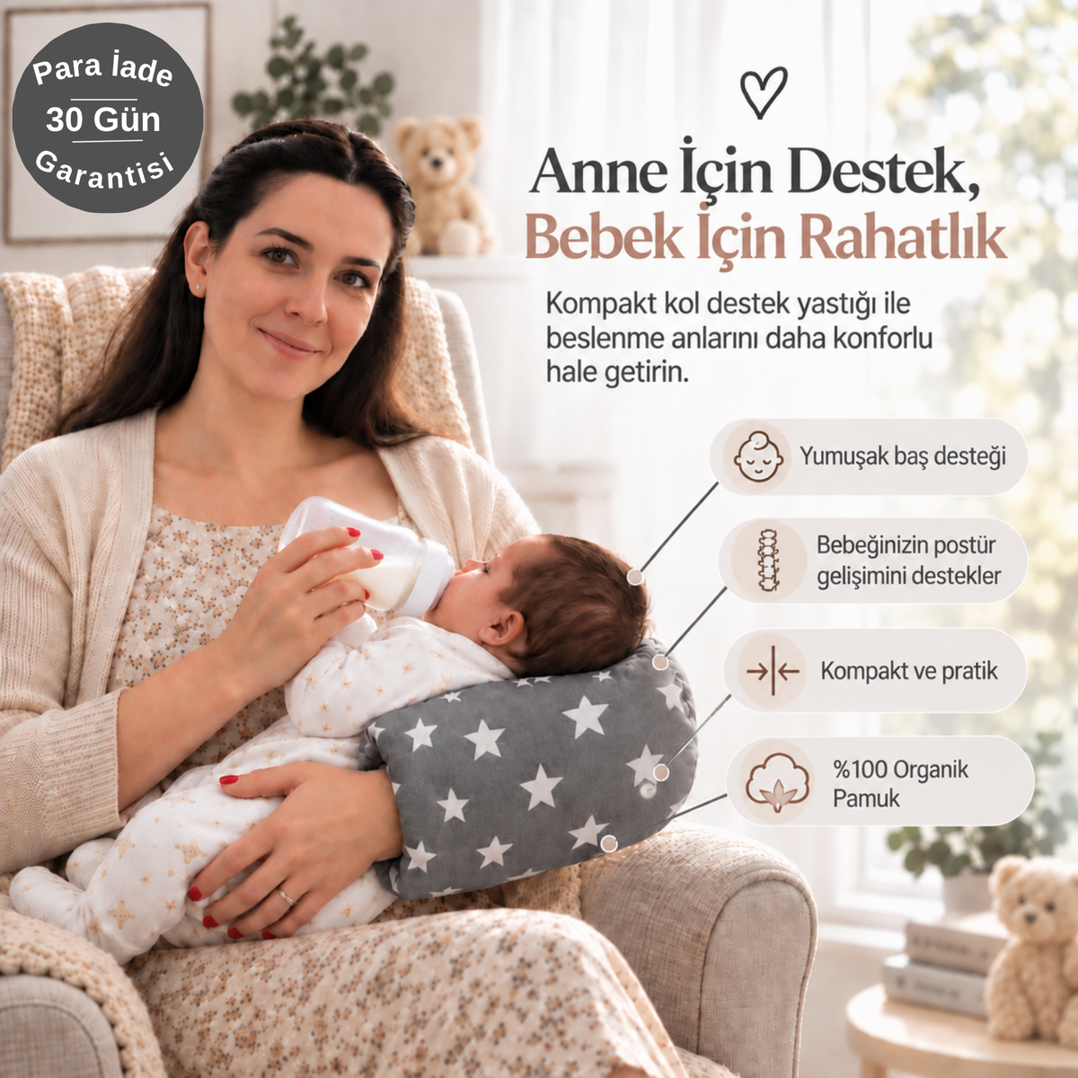Bebiva™ Bebek emzirme yastığı